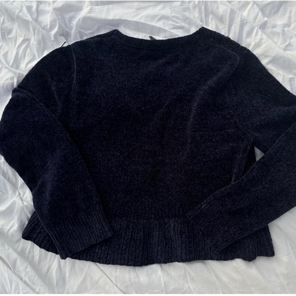 Whimsygoth Dark Blue Cardigan Sweater - Picture 3 of 5